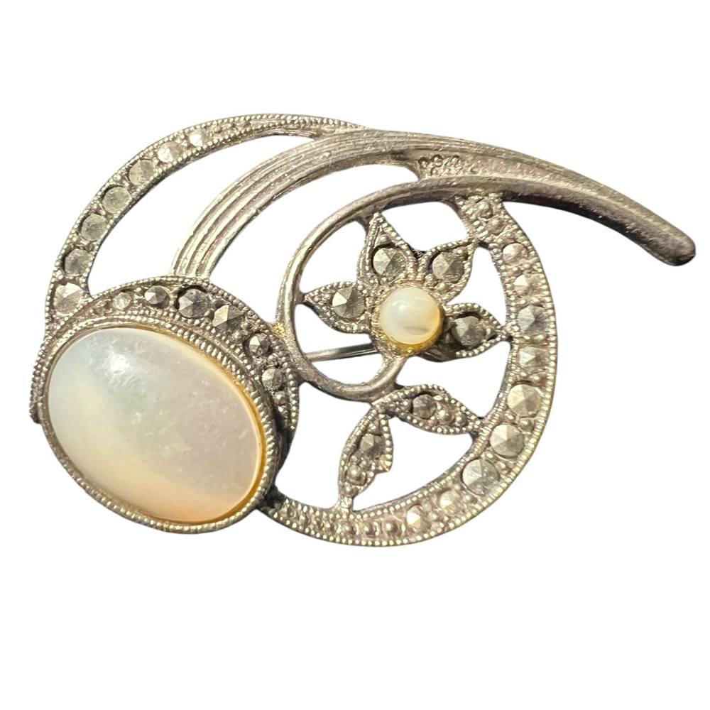 1928 Jewelry Co. Silver, MOP and Marcasite